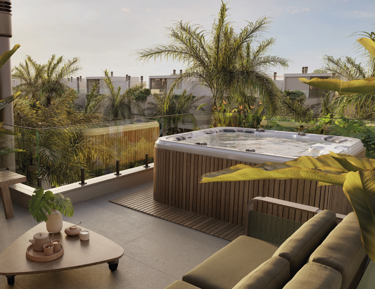 Rooftop com jacuzzi